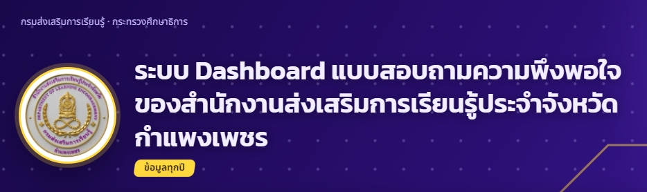 Dashboard ความพึงพอใจ Dashboard ความพึงพอใจ